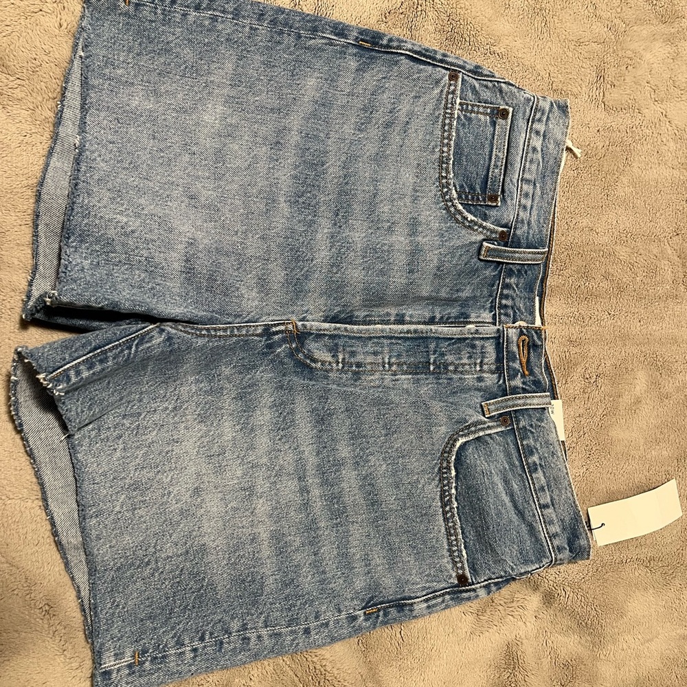 Denim Forum The Yoko Hi-rise Mid-thigh Denim Short